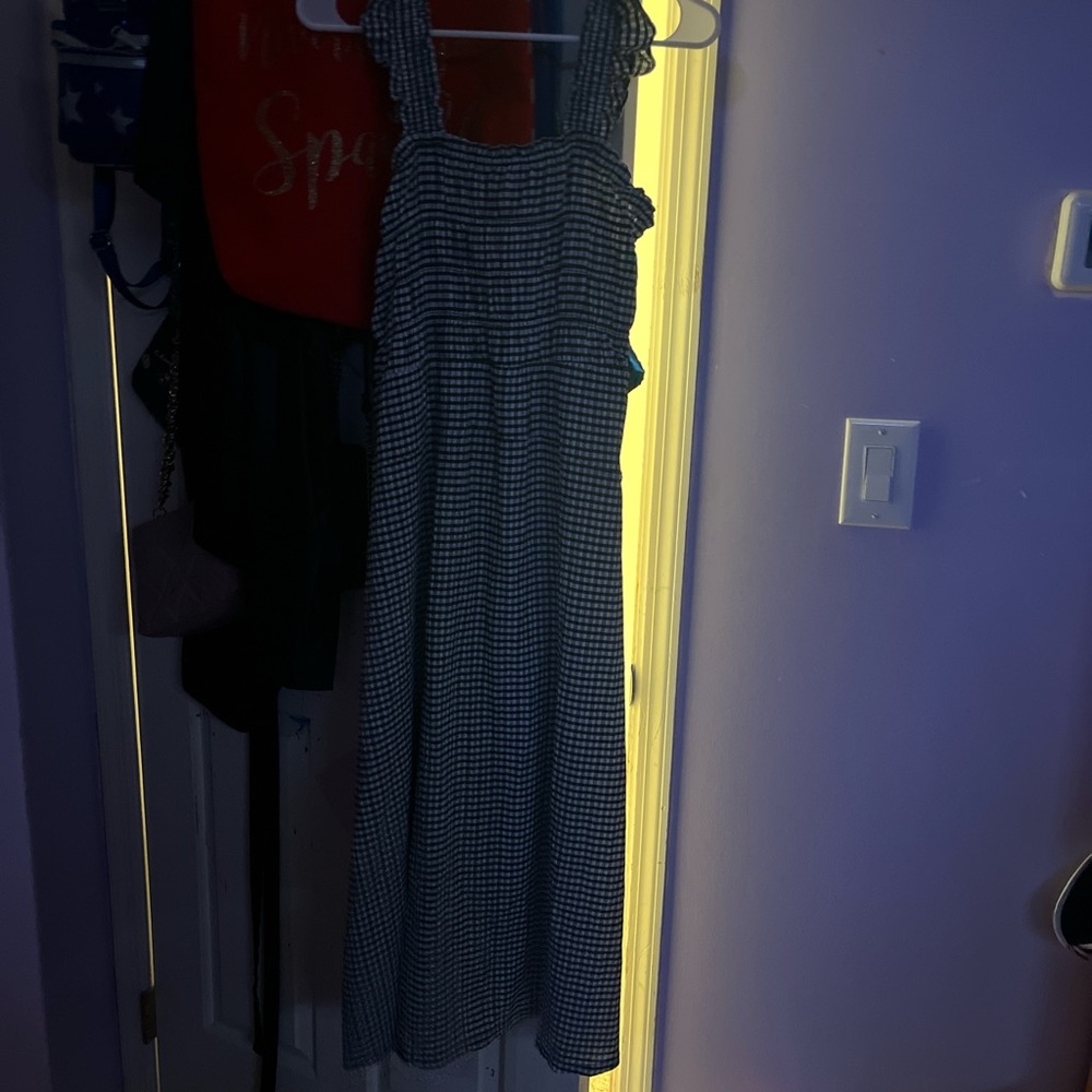 Black and White Gingham Dress